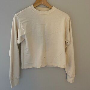 Brandy Melville Women's Blank Off White Long Sleeve - Stain on front!